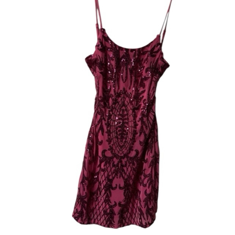 Crystal Sky ~ Women’s ~ Dress ~ Small ~ Sequins ~ Pink ~ Mini Dress